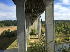 Huge bridge over the valley