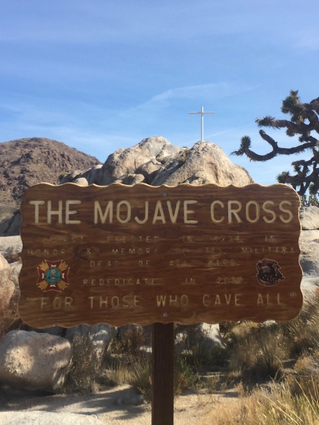 A view towards the Mojave Cross
